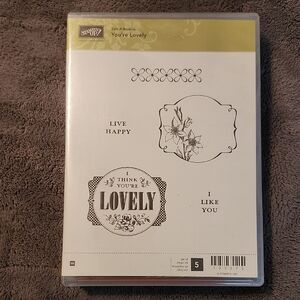 Stampin' Up! You're Lovely Stamp Set - Black and White